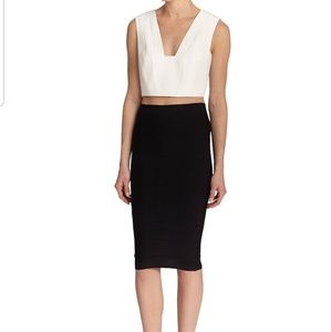 BCBG Leger Pencil Skirt, Size: M, Color: Black